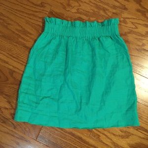 JCrew green skirt